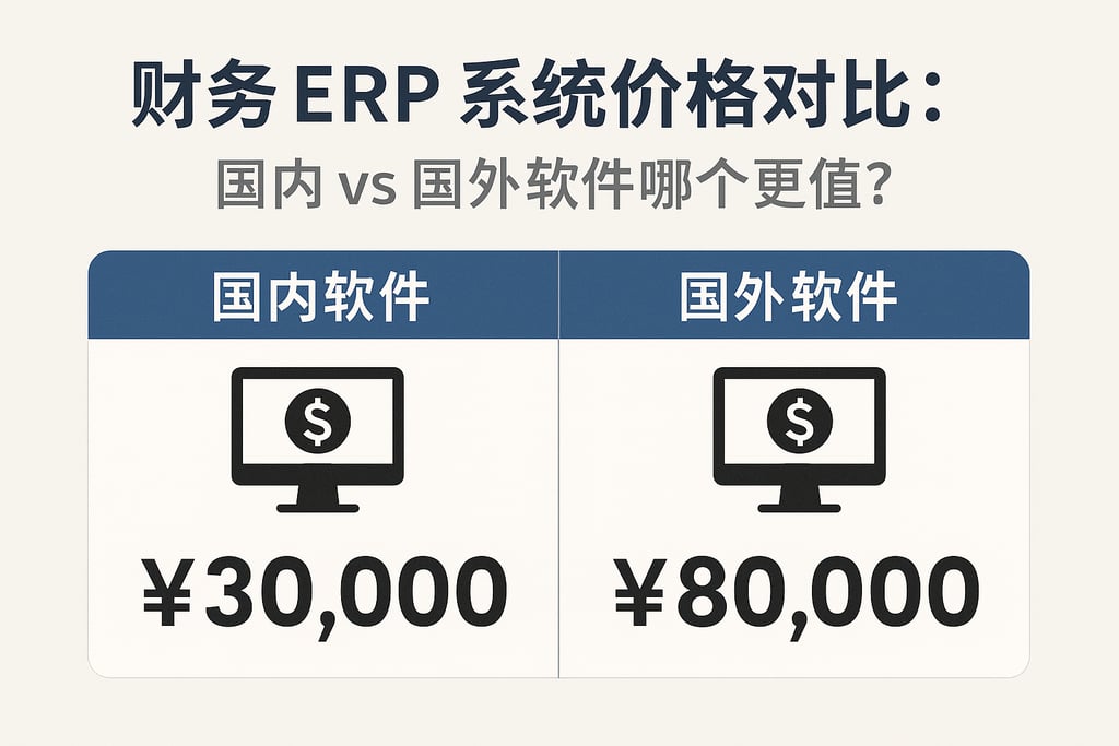 财务 ERP 系统价格对比：国内 vs 国外软件哪个更值？